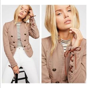 REDUCED! Free People Cotton Jagger Military Jacket size M
